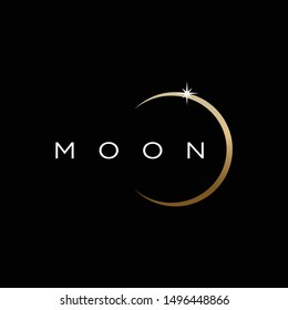 Moon logo simple strong and elegant