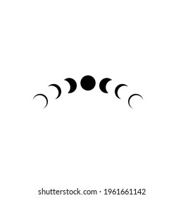 moon logo stock illustration design