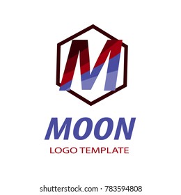 moon logo template