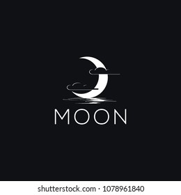 Moon Logo Template Vector