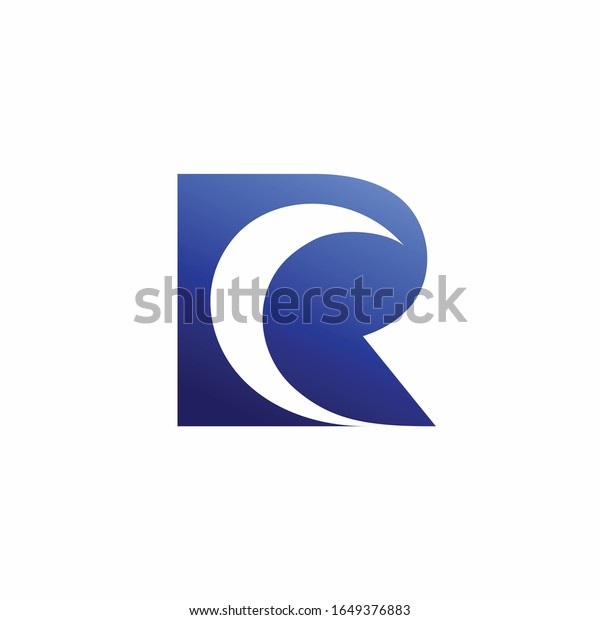 Moon logo that formed letter
R