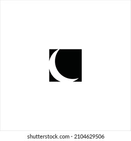 moon logo vector abstract template