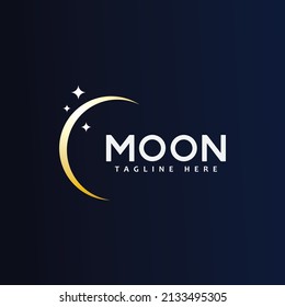 Moon logo vector icon design template