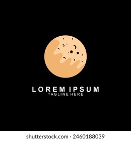 Moon logo vector icon template. Unique moon logo with a modern concept.