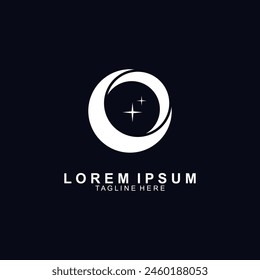 Moon logo vector icon template. Unique moon logo with a modern concept.