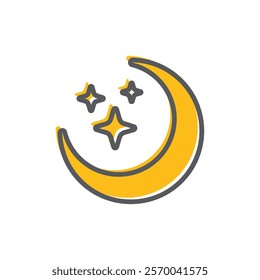 Moon Logo Vector Icon Template Illustration