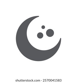 Moon Logo Vector Icon Template Illustration