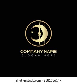 Moon Logo, Vektorgrafik Design 
