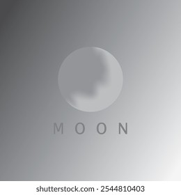 moon logo  vector illustration template design