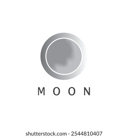 moon logo  vector illustration template design