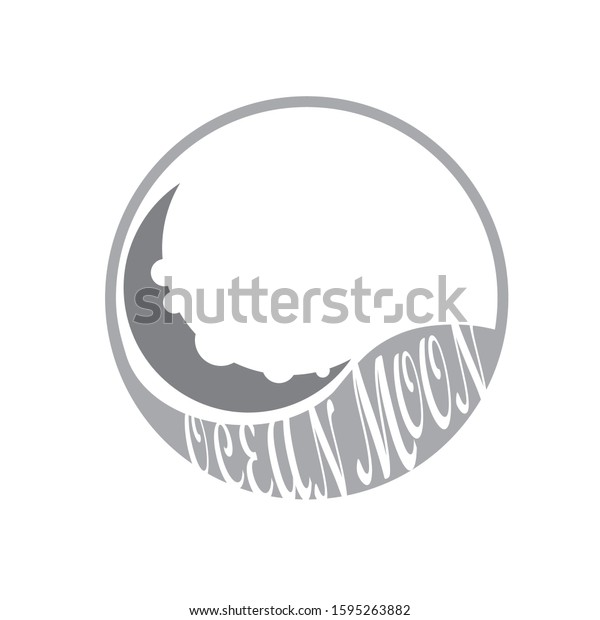 moon and luna themed logo
design