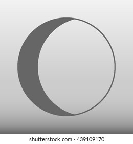 Moon Lunar Phases Vector Icon Illustration