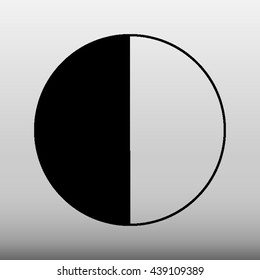 Moon Lunar Phases Vector Icon Illustration