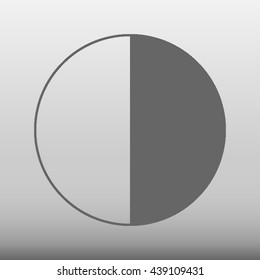 Moon Lunar Phases Vector Icon Illustration
