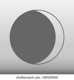 Moon Lunar Phases Vector Icon Illustration
