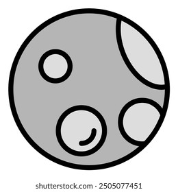 Moon Lunar for Space Icon