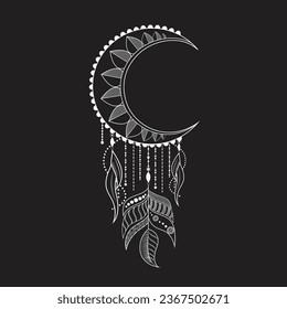 Moon Mandala can be use for decoration,henna,painting.