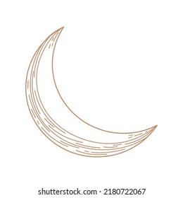moon milky way icon isolated
