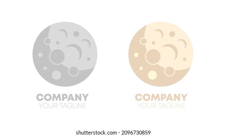 Moon Modern Flat Illustration Icon