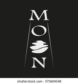  Moon with moonlight logo