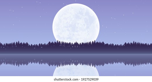 Moon nature landscape background vector design illustration
