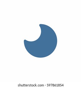 Moon nigh icon vector