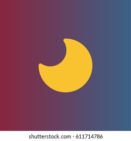 Moon nigh icon vector
