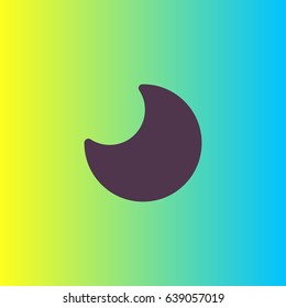 Moon nigh icon vector