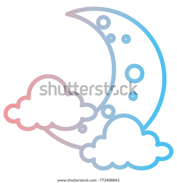 moon night with\
clouds