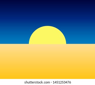 moon night in the desert. Background pattern