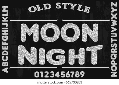 moon night Font handcrafted vector script alphabet font vintage old style and vector design handwritten,brush,retro,old style design,vector letters,vintage,labels,illustration