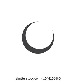 Moon night graphic design template vector isolated