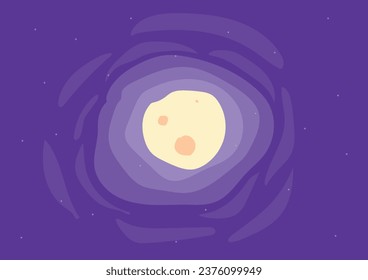 moon in night halloween background design