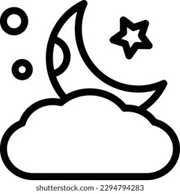 moon, night icon for download