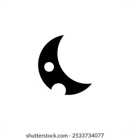 moon, night icon vector design template