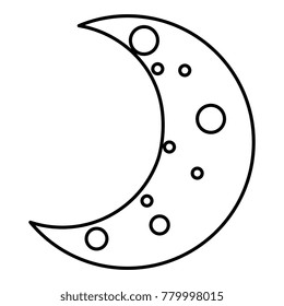 moon night isolated icon