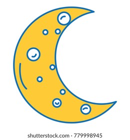 moon night isolated icon