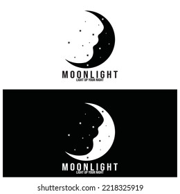 Modemnacht schön schöne Symbol Vektorgrafik Design
