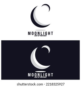 Modemnacht schön schöne Symbol Vektorgrafik Design