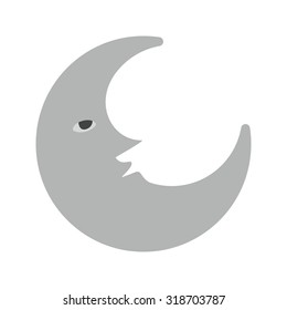 Moon, night, light icon vector image.Can also be used for halloween, celebration, observances and holidays. Suitable for mobile apps, web apps and print media.