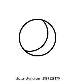Moon, Night, Moonlight, Midnight Line Icon Design Concept For Web And UI, Simple Icon For Your Project.