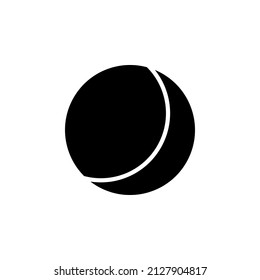 Moon, Night, Moonlight, Midnight Solid Icon Design Concept For Web And UI, Simple Icon Suitable for Any Purposes.