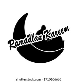 moon night with ramadan icon vector illustration design - high quality
