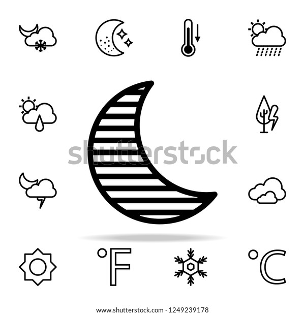 moon night sign icon. weather icons universal set\
for web and mobile