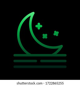 moon night sign nolan icon. Simple thin line, outline vector of weather icons for ui and ux, website or mobile application