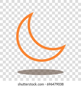 moon night sleep icon vector isolated