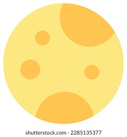 moon, night, space, vector icons 