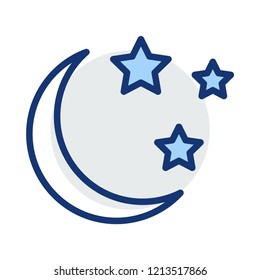 moon  night  stars 