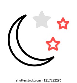 moon  night  stars 