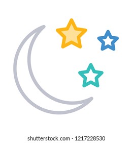 moon  night  stars 